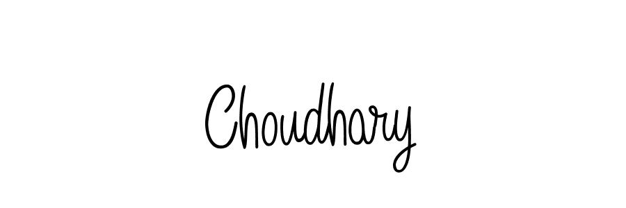 Design your own signature with our free online signature maker. With this signature software, you can create a handwritten (Angelique-Rose-font-FFP) signature for name Choudhary. Choudhary signature style 5 images and pictures png