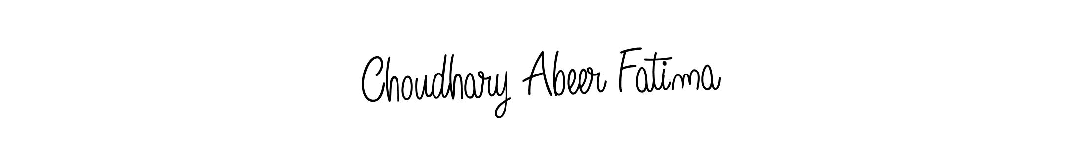 Also we have Choudhary Abeer Fatima name is the best signature style. Create professional handwritten signature collection using Angelique-Rose-font-FFP autograph style. Choudhary Abeer Fatima signature style 5 images and pictures png
