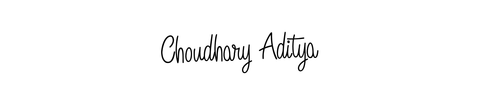 The best way (Angelique-Rose-font-FFP) to make a short signature is to pick only two or three words in your name. The name Choudhary Aditya include a total of six letters. For converting this name. Choudhary Aditya signature style 5 images and pictures png