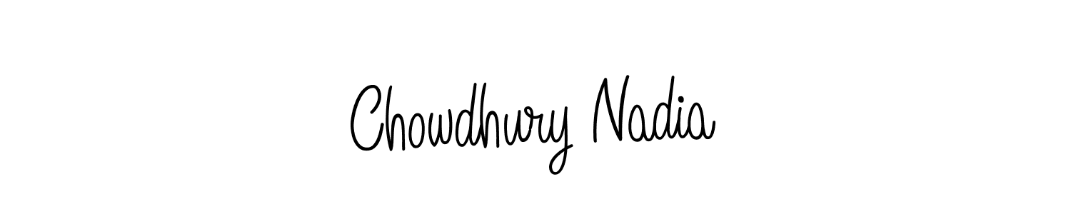 Once you've used our free online signature maker to create your best signature Angelique-Rose-font-FFP style, it's time to enjoy all of the benefits that Chowdhury Nadia name signing documents. Chowdhury Nadia signature style 5 images and pictures png