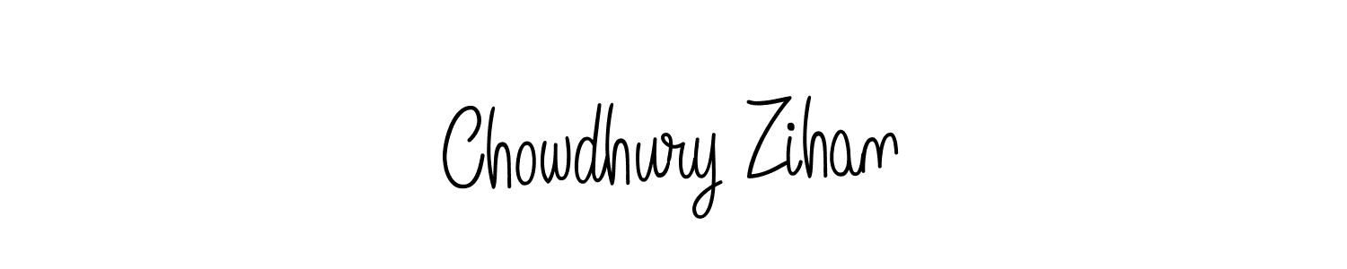 Design your own signature with our free online signature maker. With this signature software, you can create a handwritten (Angelique-Rose-font-FFP) signature for name Chowdhury Zihan. Chowdhury Zihan signature style 5 images and pictures png