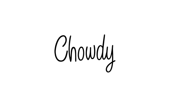 Also we have Chowdy name is the best signature style. Create professional handwritten signature collection using Angelique-Rose-font-FFP autograph style. Chowdy signature style 5 images and pictures png