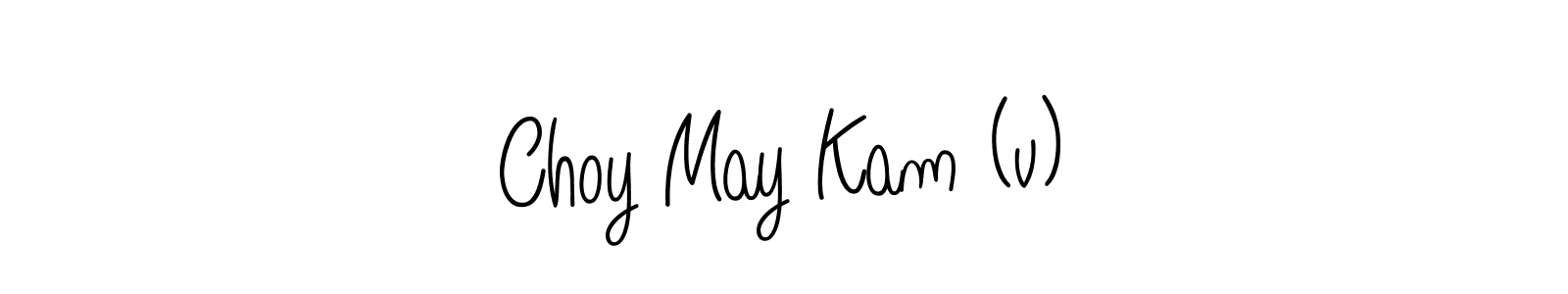 Also we have Choy May Kam (v) name is the best signature style. Create professional handwritten signature collection using Angelique-Rose-font-FFP autograph style. Choy May Kam (v) signature style 5 images and pictures png