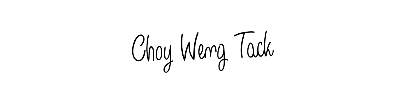 Create a beautiful signature design for name Choy Weng Tack. With this signature (Angelique-Rose-font-FFP) fonts, you can make a handwritten signature for free. Choy Weng Tack signature style 5 images and pictures png