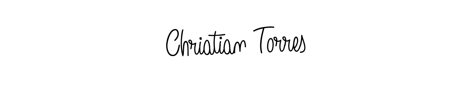 The best way (Angelique-Rose-font-FFP) to make a short signature is to pick only two or three words in your name. The name Chriatian Torres include a total of six letters. For converting this name. Chriatian Torres signature style 5 images and pictures png