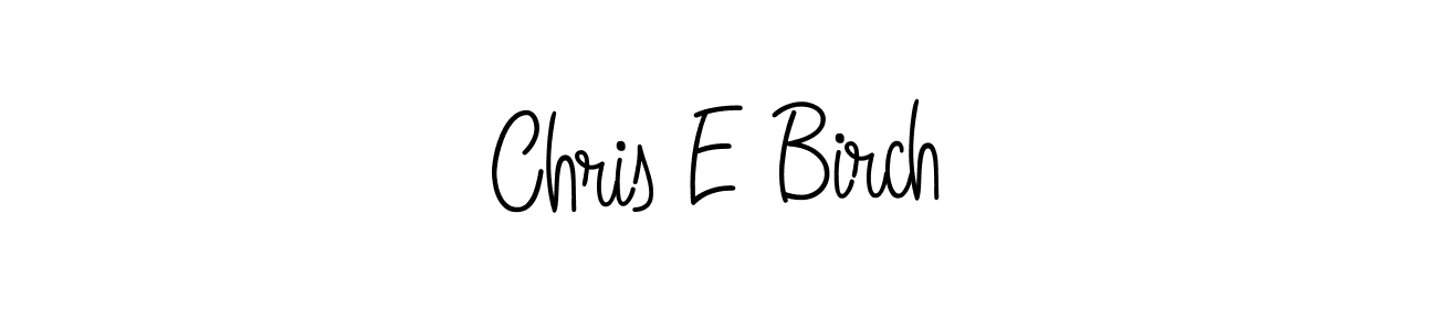 Chris E Birch stylish signature style. Best Handwritten Sign (Angelique-Rose-font-FFP) for my name. Handwritten Signature Collection Ideas for my name Chris E Birch. Chris E Birch signature style 5 images and pictures png