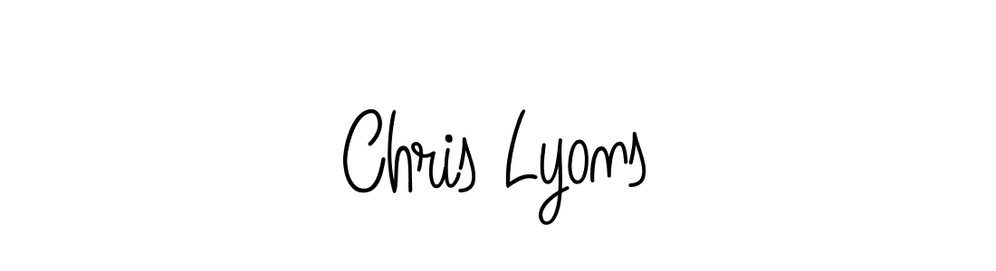 Chris Lyons stylish signature style. Best Handwritten Sign (Angelique-Rose-font-FFP) for my name. Handwritten Signature Collection Ideas for my name Chris Lyons. Chris Lyons signature style 5 images and pictures png