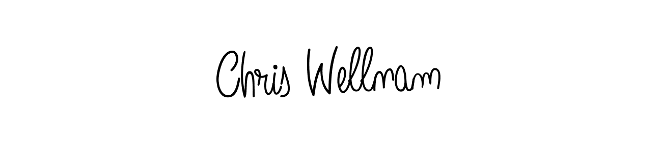 Chris Wellnam stylish signature style. Best Handwritten Sign (Angelique-Rose-font-FFP) for my name. Handwritten Signature Collection Ideas for my name Chris Wellnam. Chris Wellnam signature style 5 images and pictures png