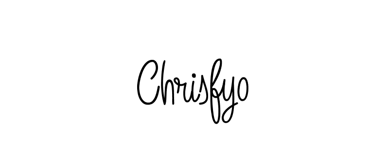 You should practise on your own different ways (Angelique-Rose-font-FFP) to write your name (Chrisfyo) in signature. don't let someone else do it for you. Chrisfyo signature style 5 images and pictures png