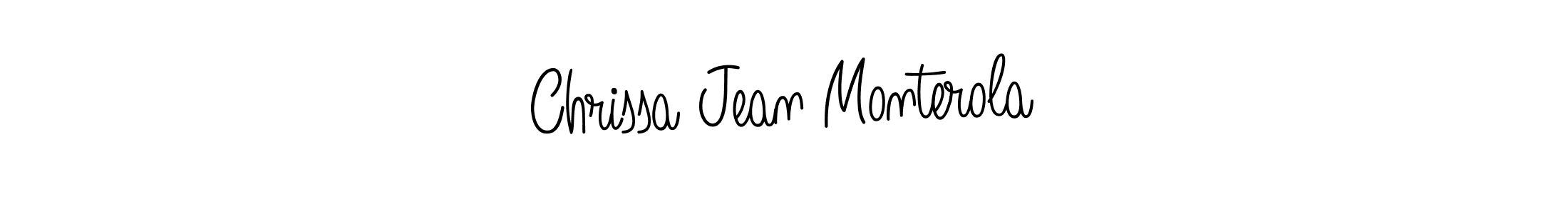 Chrissa Jean Monterola stylish signature style. Best Handwritten Sign (Angelique-Rose-font-FFP) for my name. Handwritten Signature Collection Ideas for my name Chrissa Jean Monterola. Chrissa Jean Monterola signature style 5 images and pictures png