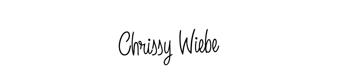 Use a signature maker to create a handwritten signature online. With this signature software, you can design (Angelique-Rose-font-FFP) your own signature for name Chrissy Wiebe. Chrissy Wiebe signature style 5 images and pictures png