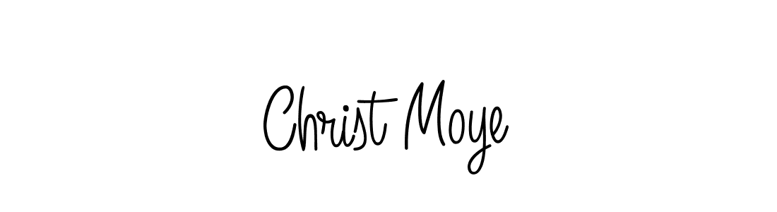 Design your own signature with our free online signature maker. With this signature software, you can create a handwritten (Angelique-Rose-font-FFP) signature for name Christ Moye. Christ Moye signature style 5 images and pictures png