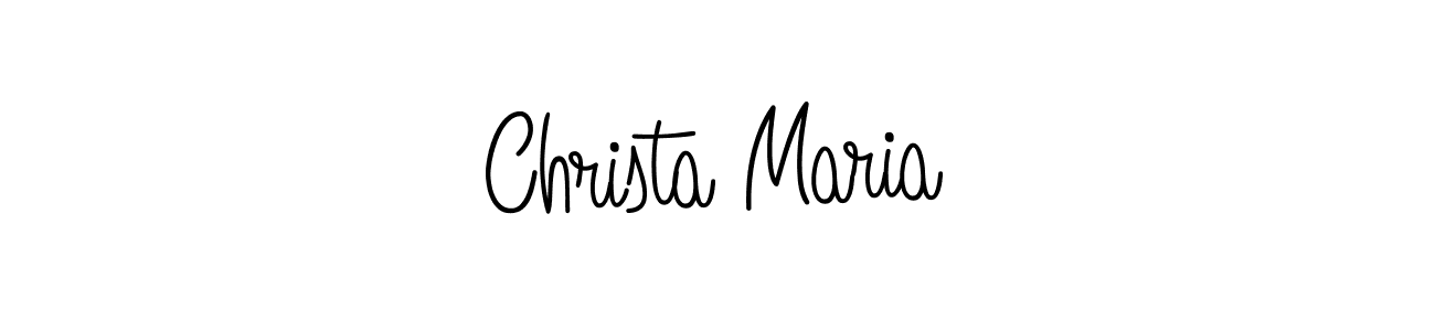 Create a beautiful signature design for name Christa Maria. With this signature (Angelique-Rose-font-FFP) fonts, you can make a handwritten signature for free. Christa Maria signature style 5 images and pictures png