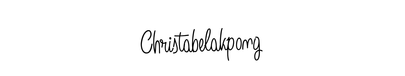 How to make Christabelakpong signature? Angelique-Rose-font-FFP is a professional autograph style. Create handwritten signature for Christabelakpong name. Christabelakpong signature style 5 images and pictures png