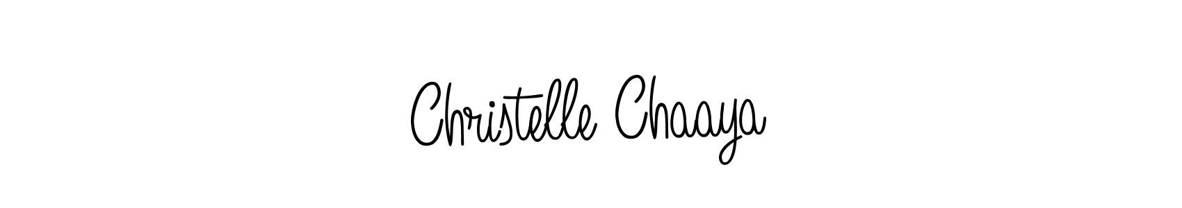 How to Draw Christelle Chaaya signature style? Angelique-Rose-font-FFP is a latest design signature styles for name Christelle Chaaya. Christelle Chaaya signature style 5 images and pictures png