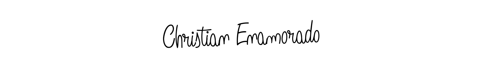 You should practise on your own different ways (Angelique-Rose-font-FFP) to write your name (Christian Enamorado) in signature. don't let someone else do it for you. Christian Enamorado signature style 5 images and pictures png