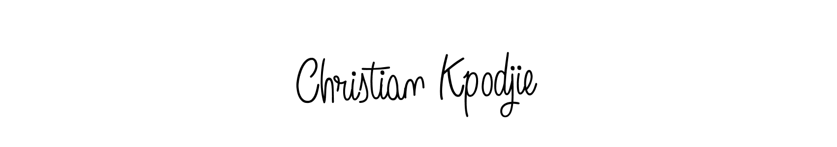 if you are searching for the best signature style for your name Christian Kpodjie. so please give up your signature search. here we have designed multiple signature styles  using Angelique-Rose-font-FFP. Christian Kpodjie signature style 5 images and pictures png