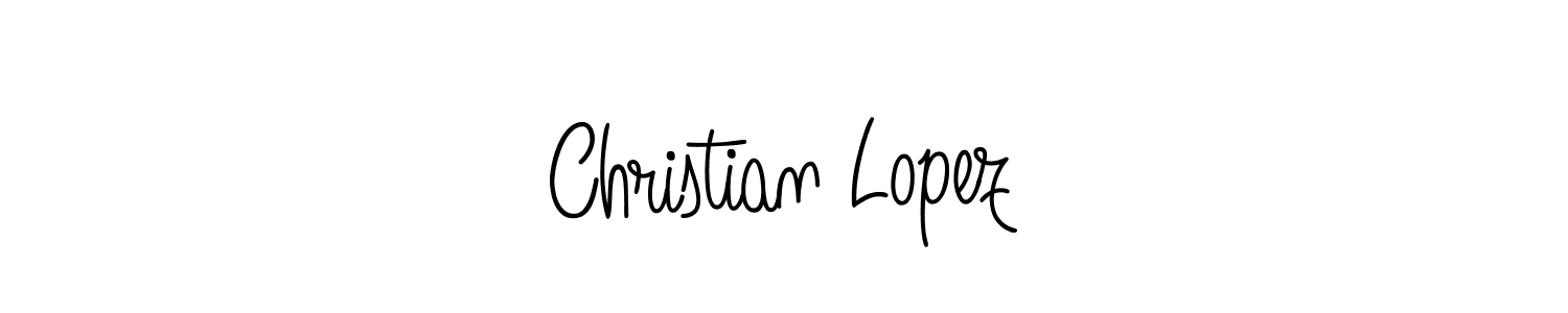 The best way (Angelique-Rose-font-FFP) to make a short signature is to pick only two or three words in your name. The name Christian Lopez include a total of six letters. For converting this name. Christian Lopez signature style 5 images and pictures png