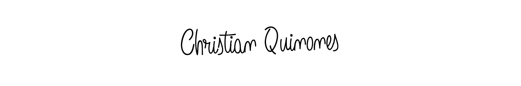 Christian Quinones stylish signature style. Best Handwritten Sign (Angelique-Rose-font-FFP) for my name. Handwritten Signature Collection Ideas for my name Christian Quinones. Christian Quinones signature style 5 images and pictures png