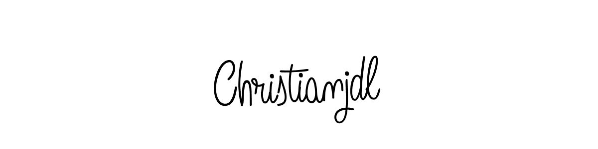 The best way (Angelique-Rose-font-FFP) to make a short signature is to pick only two or three words in your name. The name Christianjdl include a total of six letters. For converting this name. Christianjdl signature style 5 images and pictures png