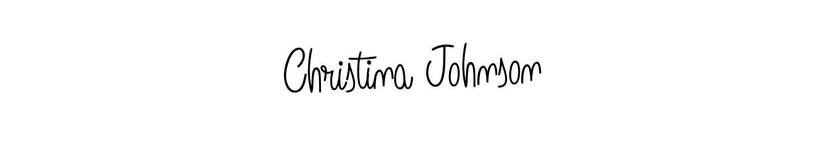 Design your own signature with our free online signature maker. With this signature software, you can create a handwritten (Angelique-Rose-font-FFP) signature for name Christina Johnson. Christina Johnson signature style 5 images and pictures png