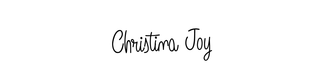 Christina Joy stylish signature style. Best Handwritten Sign (Angelique-Rose-font-FFP) for my name. Handwritten Signature Collection Ideas for my name Christina Joy. Christina Joy signature style 5 images and pictures png