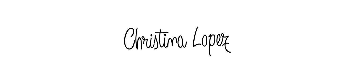 How to make Christina Lopez name signature. Use Angelique-Rose-font-FFP style for creating short signs online. This is the latest handwritten sign. Christina Lopez signature style 5 images and pictures png