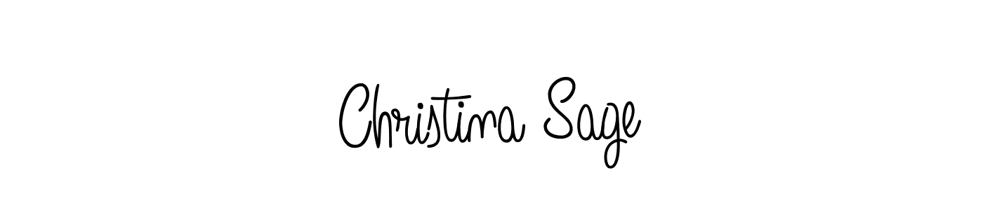 Make a beautiful signature design for name Christina Sage. Use this online signature maker to create a handwritten signature for free. Christina Sage signature style 5 images and pictures png