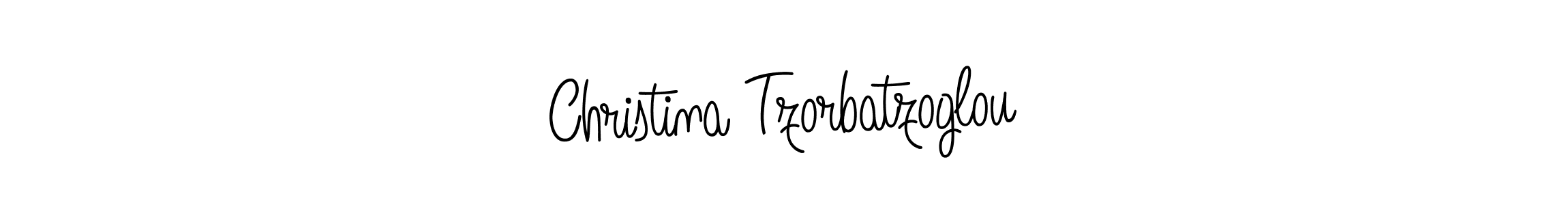 Christina Tzorbatzoglou stylish signature style. Best Handwritten Sign (Angelique-Rose-font-FFP) for my name. Handwritten Signature Collection Ideas for my name Christina Tzorbatzoglou. Christina Tzorbatzoglou signature style 5 images and pictures png