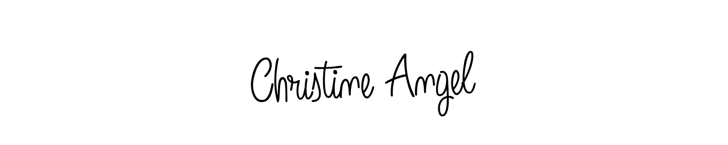 Create a beautiful signature design for name Christine Angel. With this signature (Angelique-Rose-font-FFP) fonts, you can make a handwritten signature for free. Christine Angel signature style 5 images and pictures png