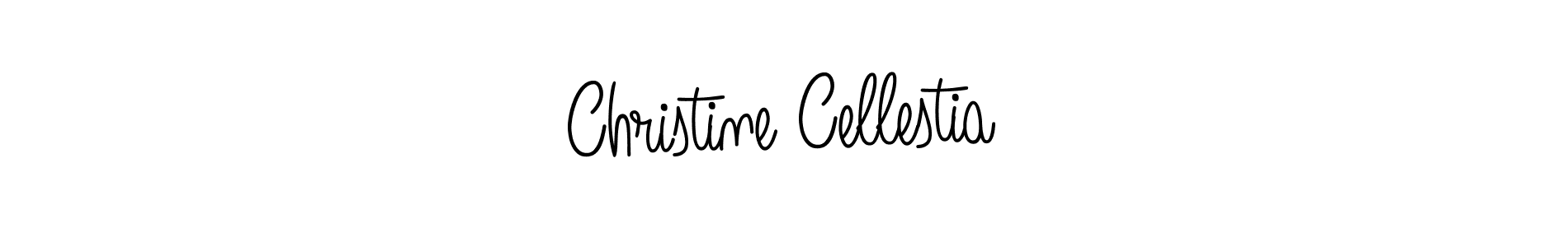 Use a signature maker to create a handwritten signature online. With this signature software, you can design (Angelique-Rose-font-FFP) your own signature for name Christine Cellestia. Christine Cellestia signature style 5 images and pictures png