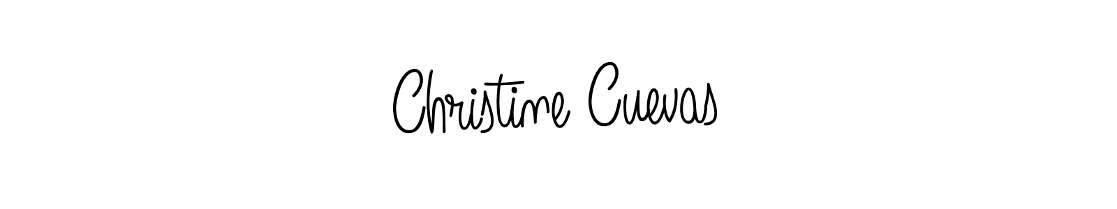 How to make Christine Cuevas name signature. Use Angelique-Rose-font-FFP style for creating short signs online. This is the latest handwritten sign. Christine Cuevas signature style 5 images and pictures png