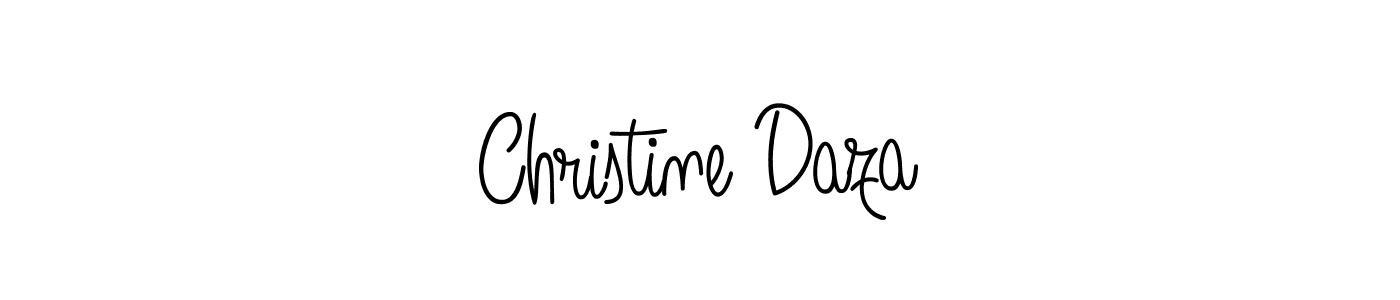 Check out images of Autograph of Christine Daza name. Actor Christine Daza Signature Style. Angelique-Rose-font-FFP is a professional sign style online. Christine Daza signature style 5 images and pictures png