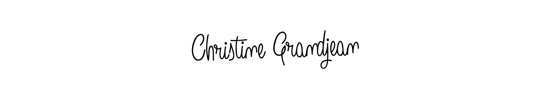 You should practise on your own different ways (Angelique-Rose-font-FFP) to write your name (Christine Grandjean) in signature. don't let someone else do it for you. Christine Grandjean signature style 5 images and pictures png
