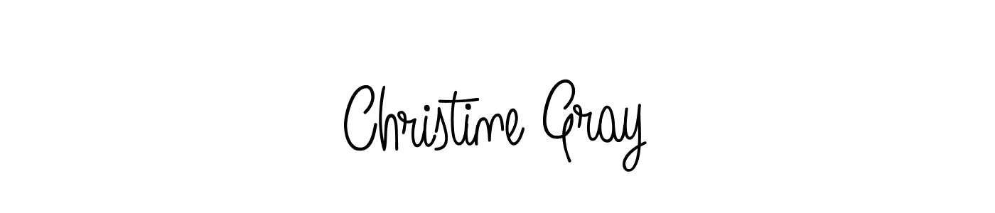 Make a beautiful signature design for name Christine Gray. With this signature (Angelique-Rose-font-FFP) style, you can create a handwritten signature for free. Christine Gray signature style 5 images and pictures png
