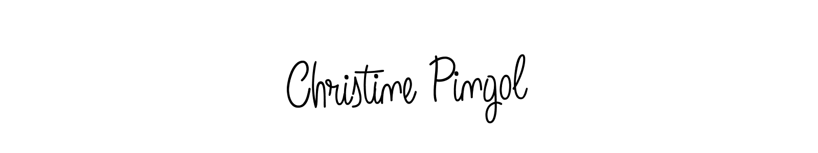 Also we have Christine Pingol name is the best signature style. Create professional handwritten signature collection using Angelique-Rose-font-FFP autograph style. Christine Pingol signature style 5 images and pictures png
