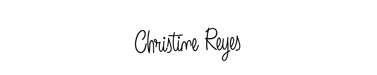 Use a signature maker to create a handwritten signature online. With this signature software, you can design (Angelique-Rose-font-FFP) your own signature for name Christine Reyes. Christine Reyes signature style 5 images and pictures png