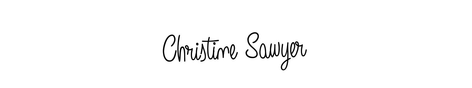 Christine Sawyer stylish signature style. Best Handwritten Sign (Angelique-Rose-font-FFP) for my name. Handwritten Signature Collection Ideas for my name Christine Sawyer. Christine Sawyer signature style 5 images and pictures png