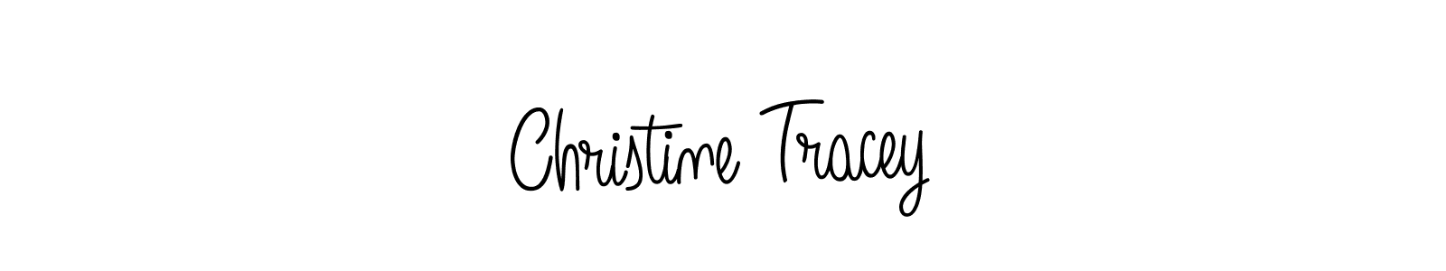 You should practise on your own different ways (Angelique-Rose-font-FFP) to write your name (Christine Tracey) in signature. don't let someone else do it for you. Christine Tracey signature style 5 images and pictures png