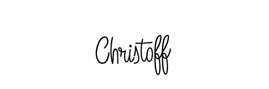 Design your own signature with our free online signature maker. With this signature software, you can create a handwritten (Angelique-Rose-font-FFP) signature for name Christoff. Christoff signature style 5 images and pictures png