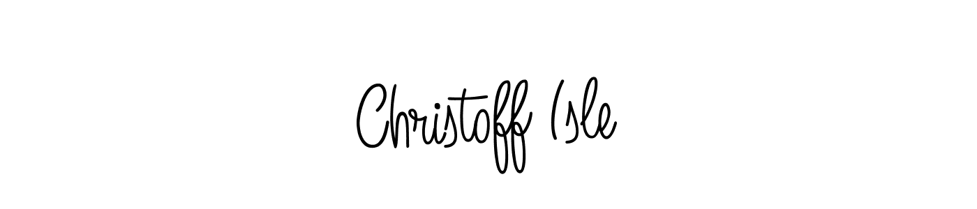 Make a beautiful signature design for name Christoff Isle. With this signature (Angelique-Rose-font-FFP) style, you can create a handwritten signature for free. Christoff Isle signature style 5 images and pictures png