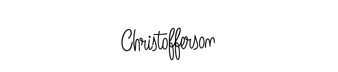 Create a beautiful signature design for name Christofferson. With this signature (Angelique-Rose-font-FFP) fonts, you can make a handwritten signature for free. Christofferson signature style 5 images and pictures png