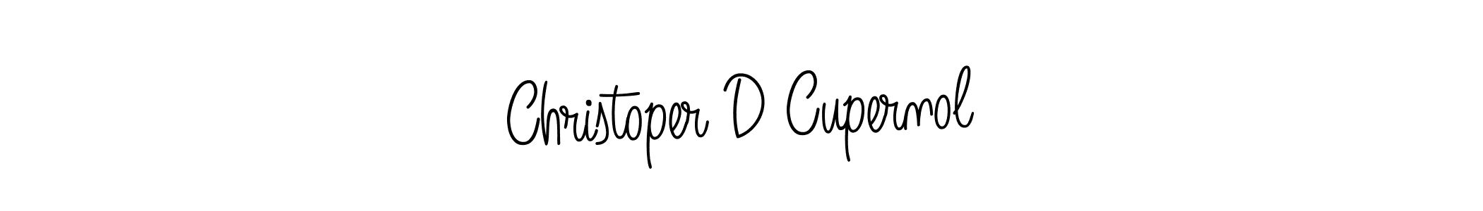 It looks lik you need a new signature style for name Christoper D Cupernol. Design unique handwritten (Angelique-Rose-font-FFP) signature with our free signature maker in just a few clicks. Christoper D Cupernol signature style 5 images and pictures png