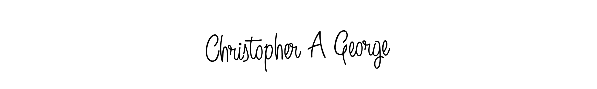 if you are searching for the best signature style for your name Christopher A George. so please give up your signature search. here we have designed multiple signature styles  using Angelique-Rose-font-FFP. Christopher A George signature style 5 images and pictures png