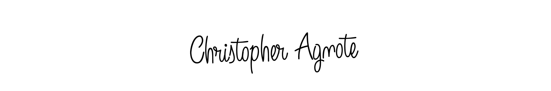 Design your own signature with our free online signature maker. With this signature software, you can create a handwritten (Angelique-Rose-font-FFP) signature for name Christopher Agnote. Christopher Agnote signature style 5 images and pictures png