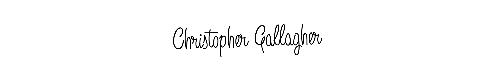 Christopher Gallagher stylish signature style. Best Handwritten Sign (Angelique-Rose-font-FFP) for my name. Handwritten Signature Collection Ideas for my name Christopher Gallagher. Christopher Gallagher signature style 5 images and pictures png