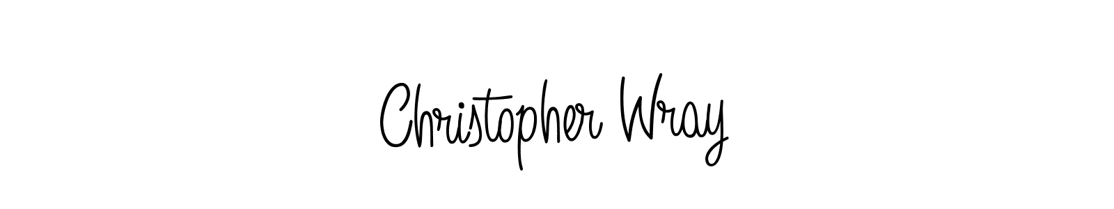 Design your own signature with our free online signature maker. With this signature software, you can create a handwritten (Angelique-Rose-font-FFP) signature for name Christopher Wray. Christopher Wray signature style 5 images and pictures png