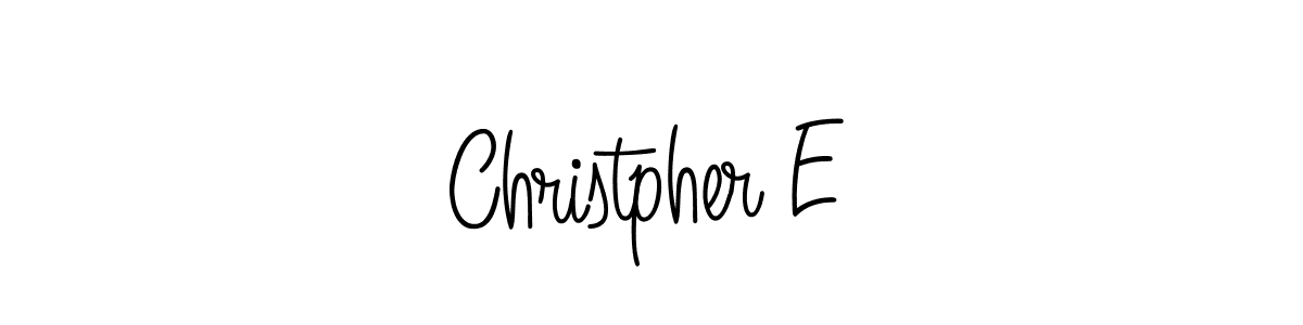 Best and Professional Signature Style for Christpher E. Angelique-Rose-font-FFP Best Signature Style Collection. Christpher E signature style 5 images and pictures png