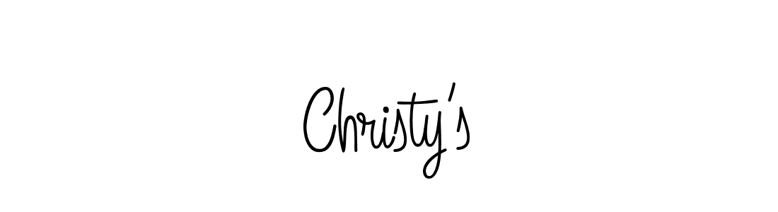 Make a beautiful signature design for name Christy’s. With this signature (Angelique-Rose-font-FFP) style, you can create a handwritten signature for free. Christy’s signature style 5 images and pictures png