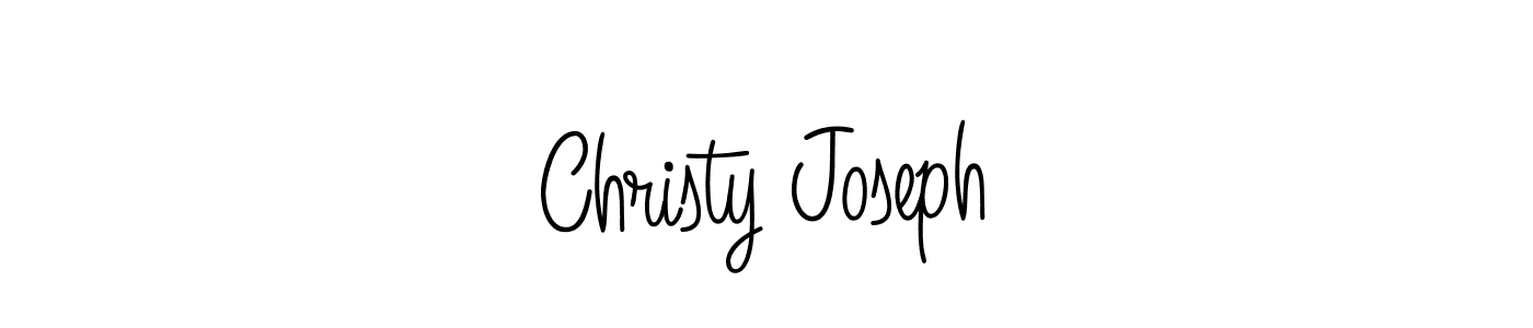 How to make Christy Joseph name signature. Use Angelique-Rose-font-FFP style for creating short signs online. This is the latest handwritten sign. Christy Joseph signature style 5 images and pictures png